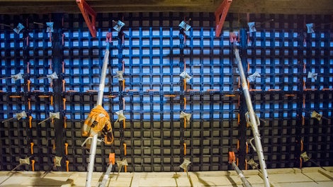 Bygging av teknisk rom i tunnelen 