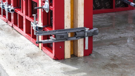 Rail d&#039;arrêt en about pour des épaisseurs de voile jusqu&#039;à 15-40 cm <br/>