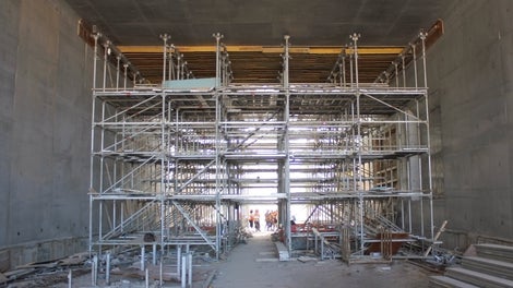 PS100 Shoring System was used for the top slab of a tunnel