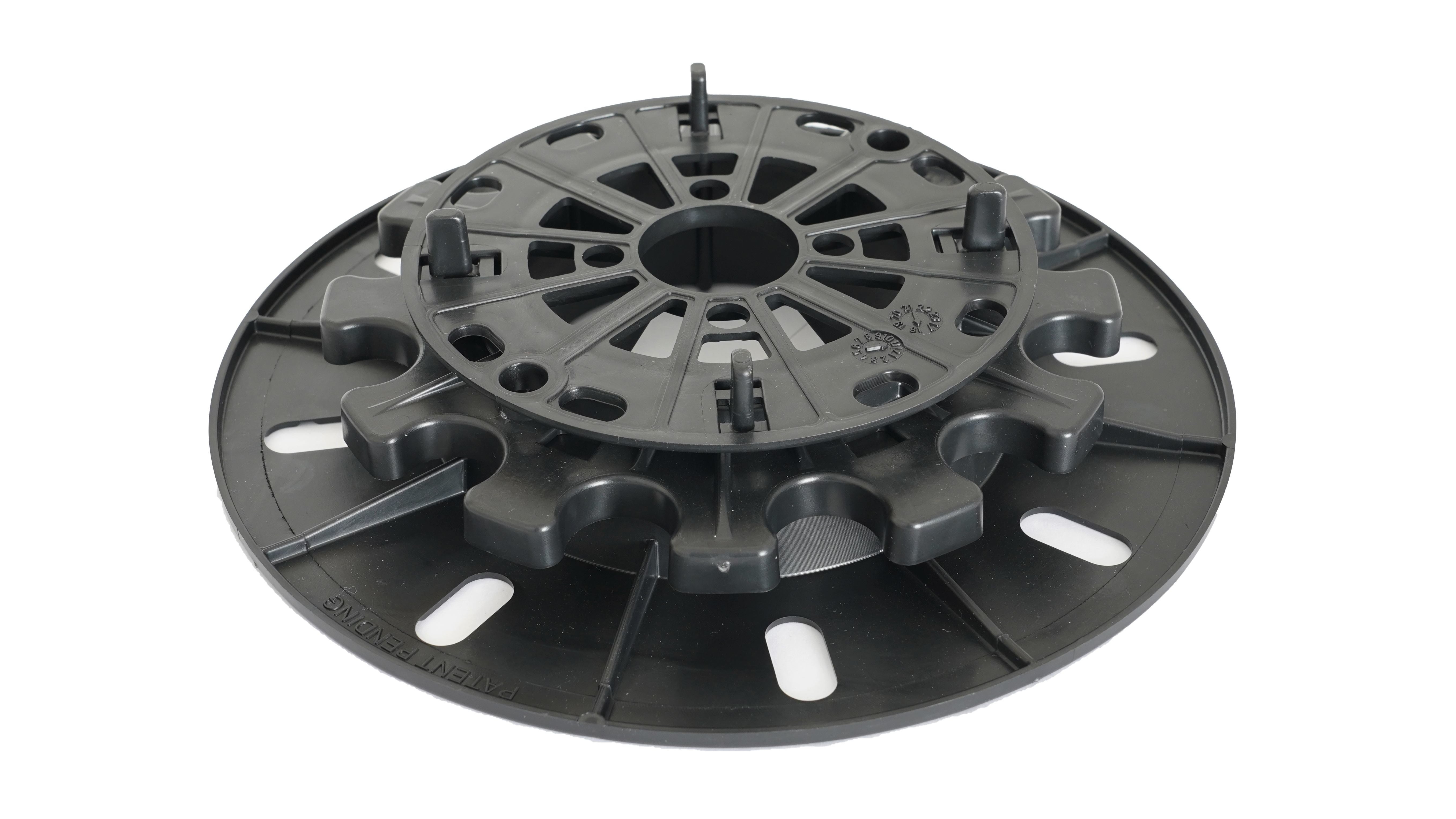 Základní terč pro dlažbu<br/>- ideální volba v případě nerovného podkladního povrchu<br/>- použití pro výškové vyrovnání terasy