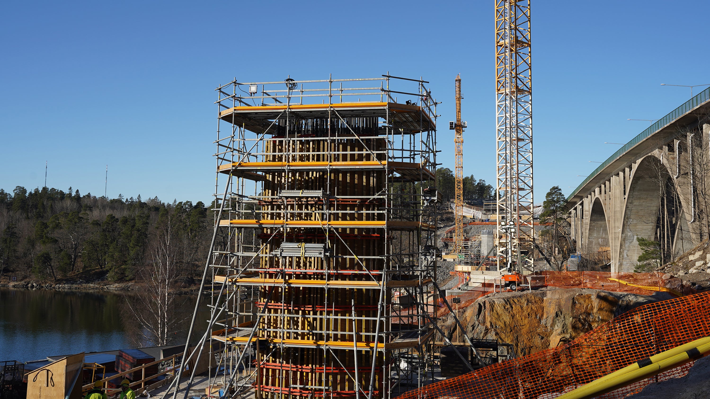 Nya Skurubron i Stockholm växer fram