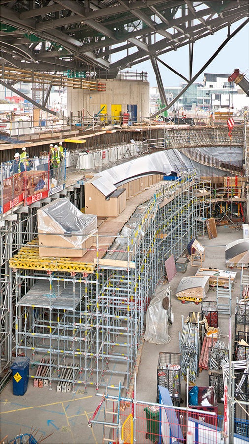 The application on the construction site was carried out similar to a system formwork – supported by assembly-optimized utilisation plans.