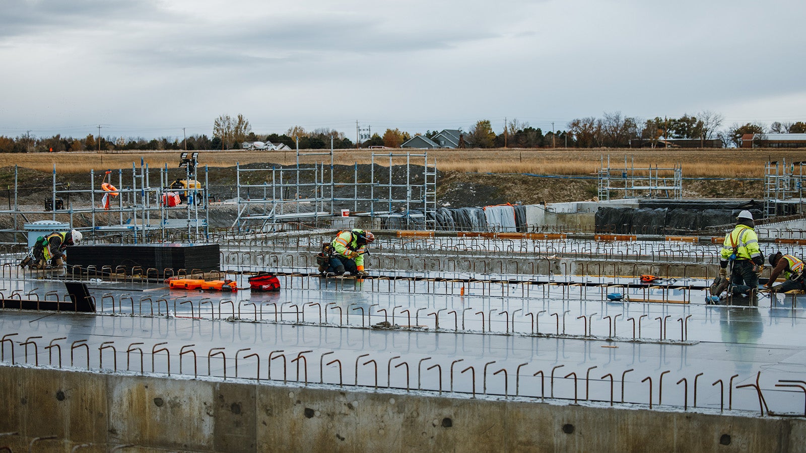 Decking for shoring constructed with PERI PSF plywood, offering multiple reuses, a high-quality finish, and cost efficiency.