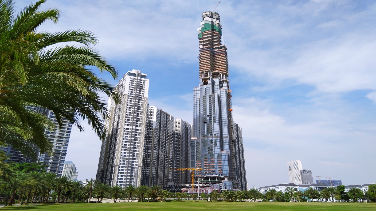 The building is located on the banks of the Saigon River in Ho Chi Minh City and is the highlight of the Vinhomes Central Park development by the Vietnamese Property Developer VinGroup. 