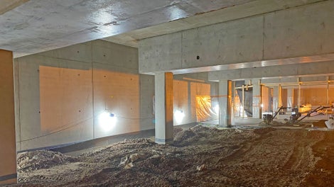 Muottien vesitiiveyden takaamiseksi PERI toimitti kohteeseen tarvittavan määrän vesi- ja kaasutiiviitä laippoja.