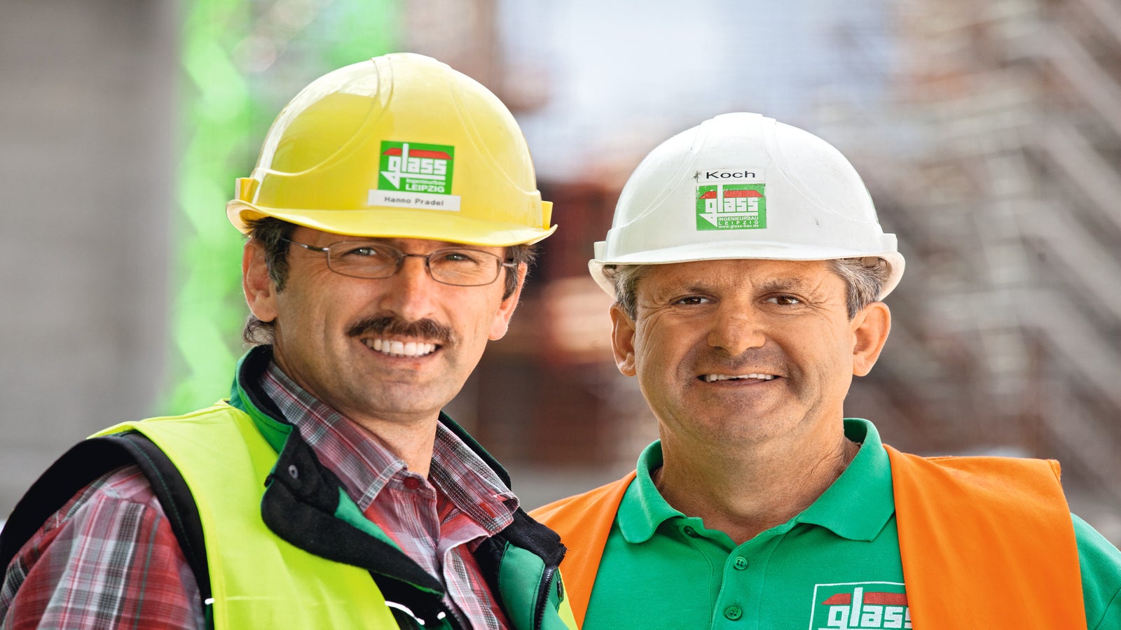 Heizkraftwerk Spremberg, Bauleiter Hanno Pradel und Polier Klaus-Dietrich Koch