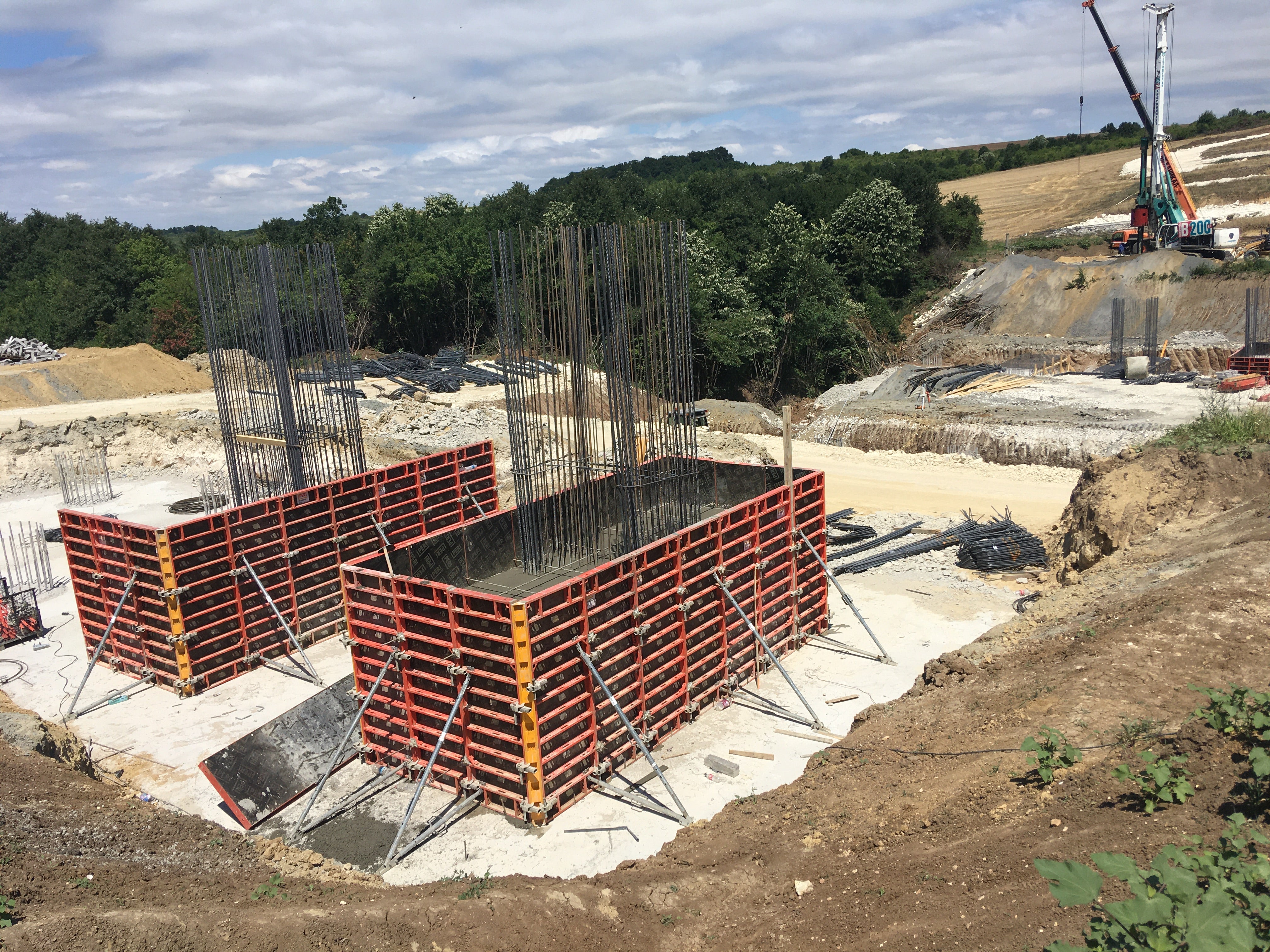 Изграждане на фундаменти с кофражна система DOMINO