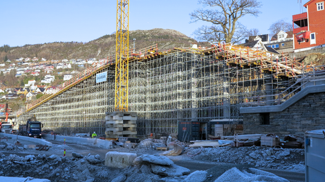 PERI UP stillas som midlertidig undersøttelse