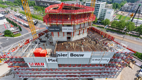 The nhow Amsterdam RAI Hotel already impressed during the construction phase with its triangular shape.<br/>