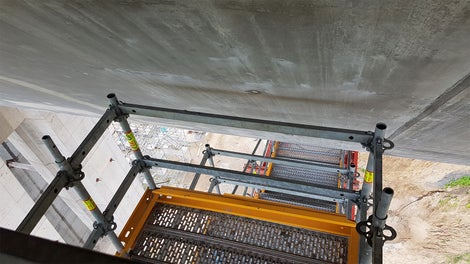 Widok pomostu roboczego