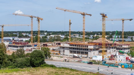 Der Rohbau der neuen Unternehmenszentrale der tesa SE mit Headquarter sowie Forschungs- und Technologiezentrum wurde in nur 8 Monaten fertiggestellt.