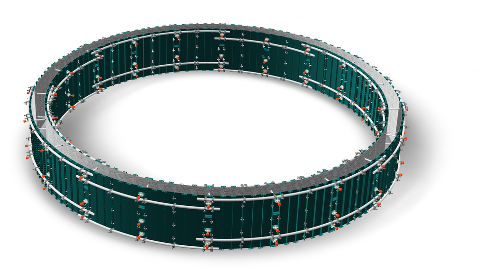 Simple and affordable solution to circular and curved formwork, light enough for man handling whilst durable, due to steel construction.