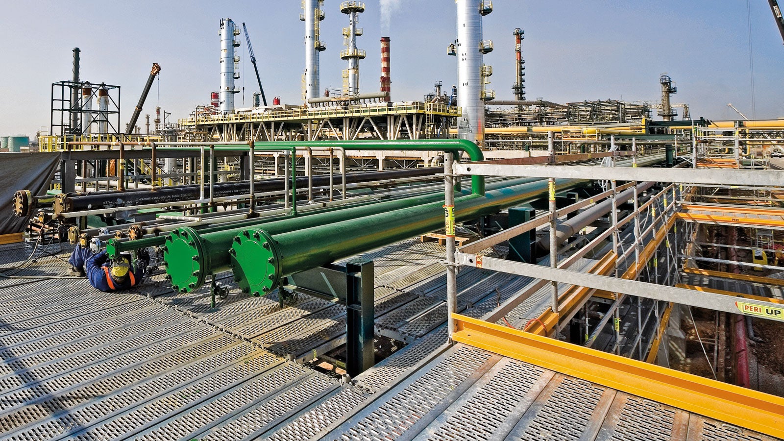 Maksimalna prilagodljivost i bezbednost kao i brza montaža - sve to čini PERI UP Flex optimalnim sistemom za primenu u industriji.<br/>