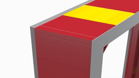 Die Dreikantleisten werden bei Türschalungen seitlich auf den Rahmen der Schalelemente bzw. Multielemente aufgesteckt.