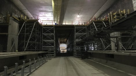 Подпорно скеле PERI UP Flex с различни нива на достъп