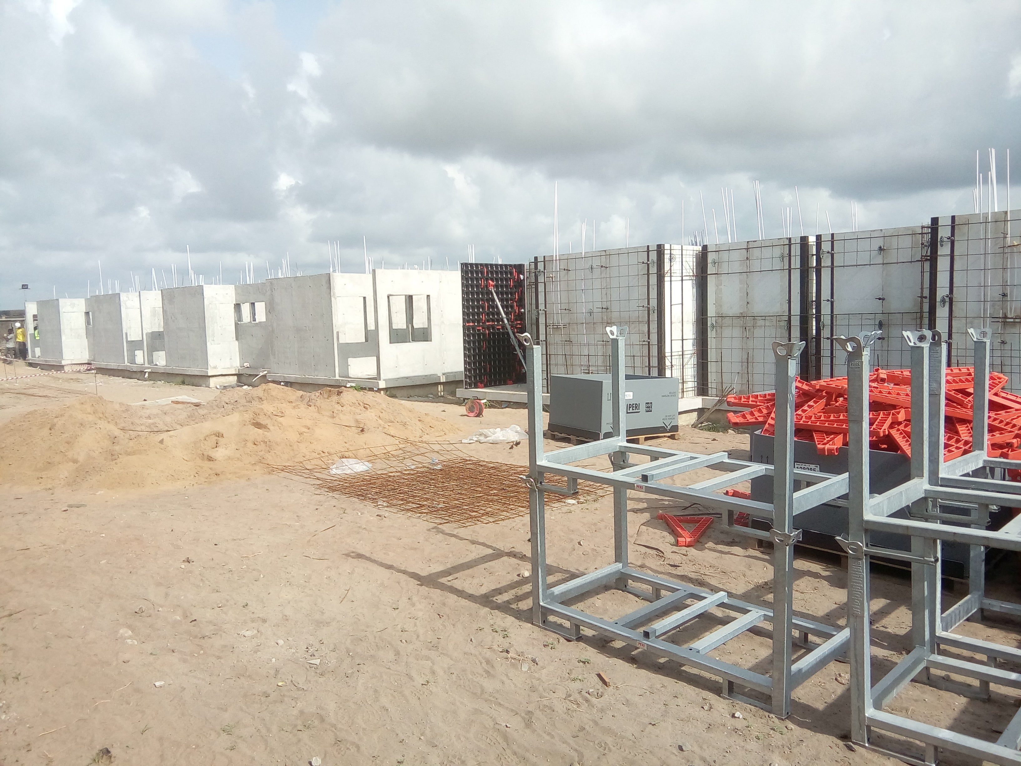 Finished cast walls