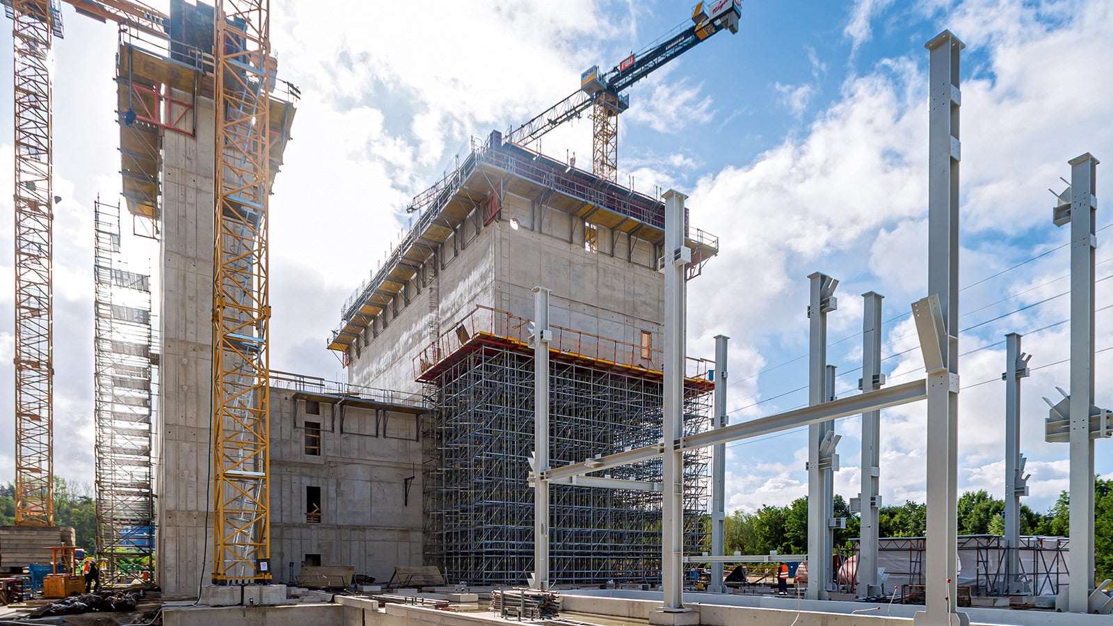 Der Rohbau der Klärschlamm-Monoverbrennungsanlage in Helmstedt/Buschhaus wurde in nur 8,5&amp;nbsp;Monaten realisiert.