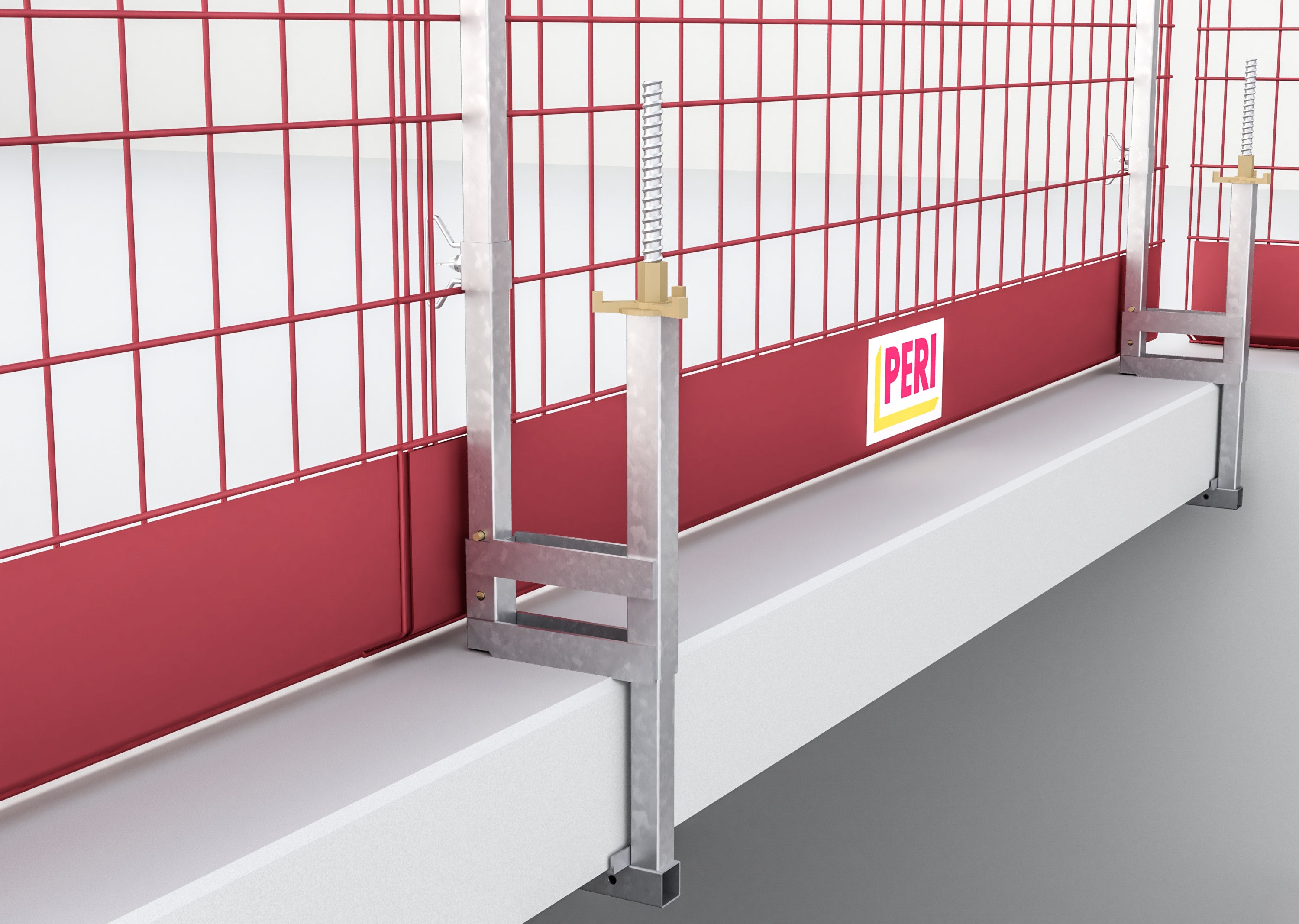 Système de protection latérale avec fixation universelle, conforme aux exigences de la classe A, avec une plage d’ouverture standard de 15 à 530 mm.