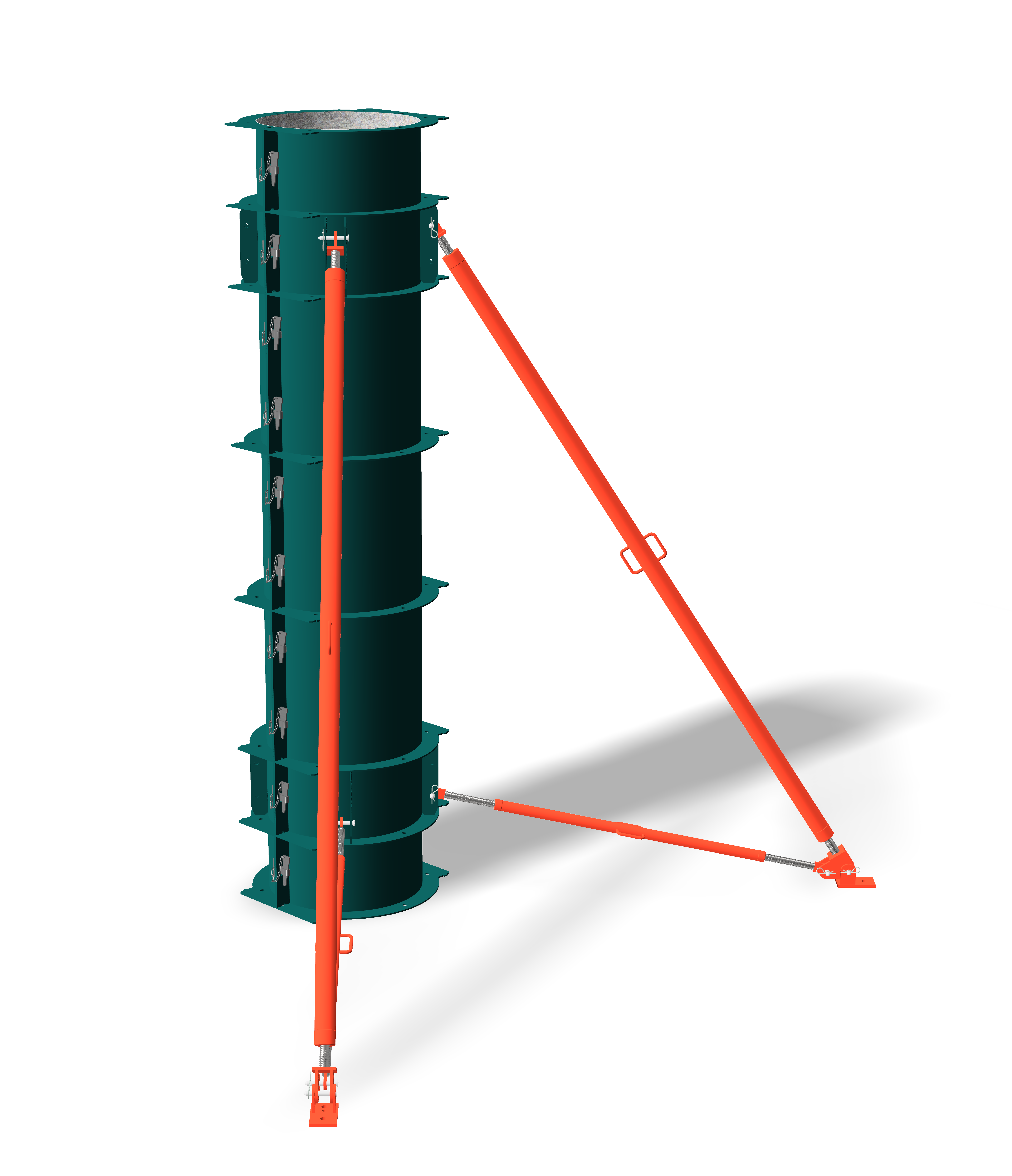 Durable circular steel forms for circular columns