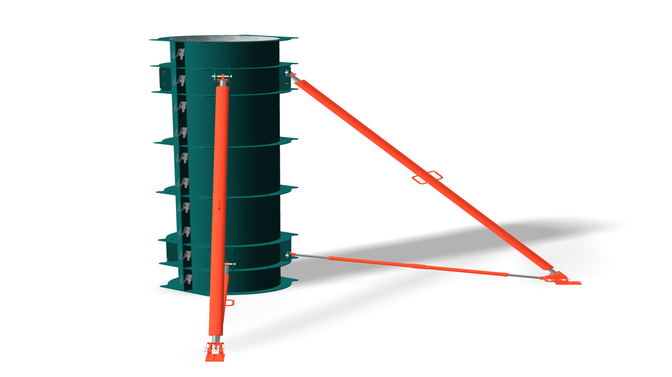 Durable circular steel forms for circular columns