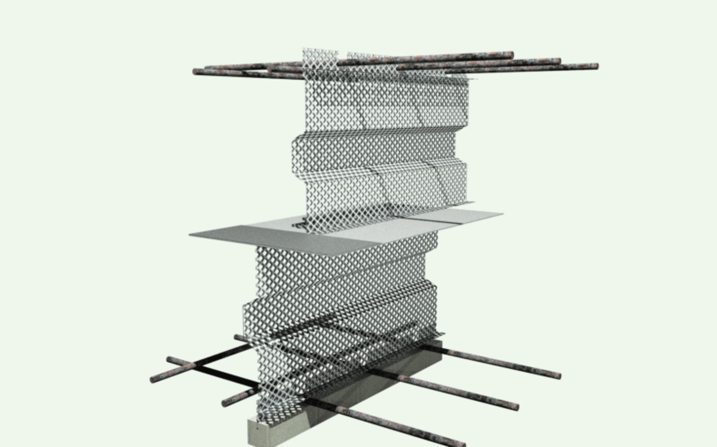 BECOSTOP ASF-V Metal-Waterstop is a shuttering unit for creating construction joints, including welded-in blank metal waterstop.