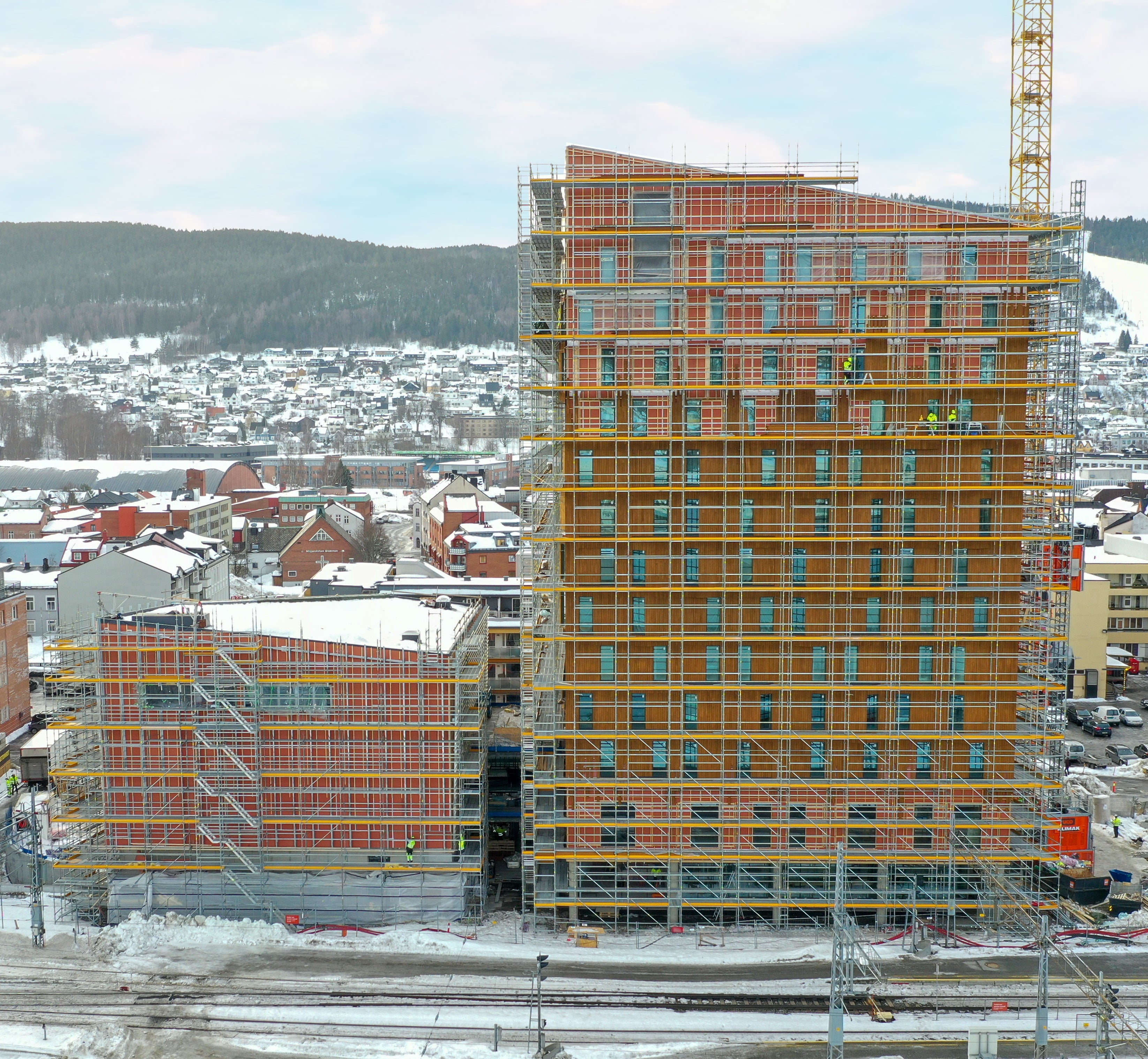 Drammen stasjon- hotellet har 14 etasjer