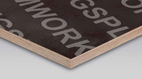 Verzugsarme Betonschalungsplatte