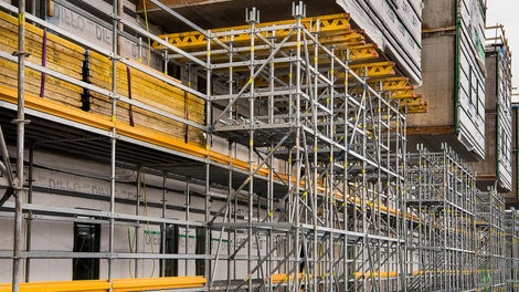 PERI UP Flex andvänds som understödning till burspråk