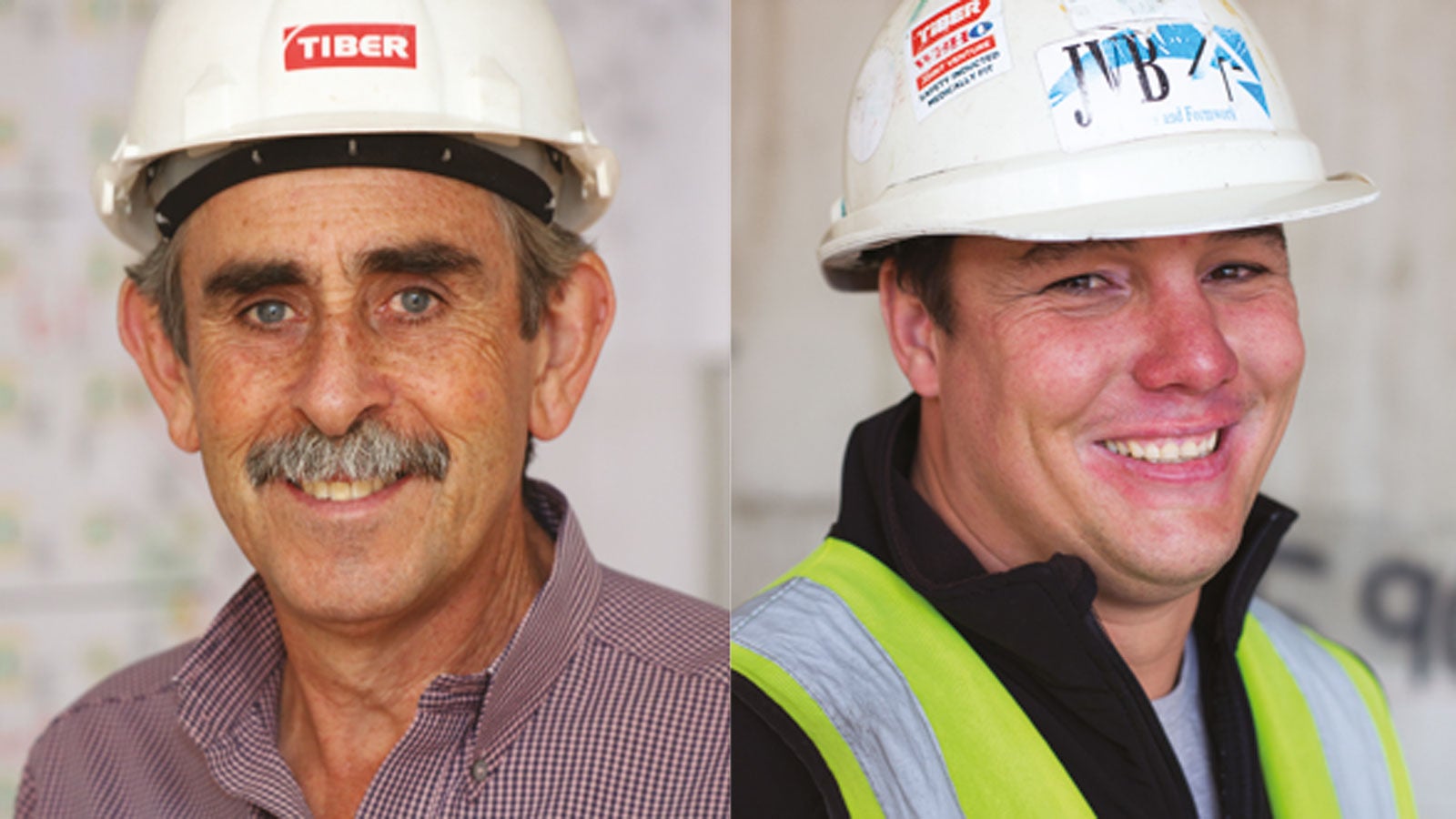 Trevor Dillon, Tiber Contracts Manager and Tinie Bonnet, WBHO Contracts Manager 