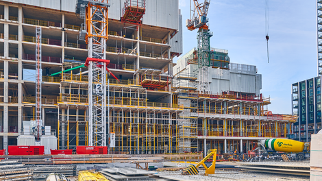 Residential Tower en Hotel Tower worden gerealiseerd met het materieel van PERI.