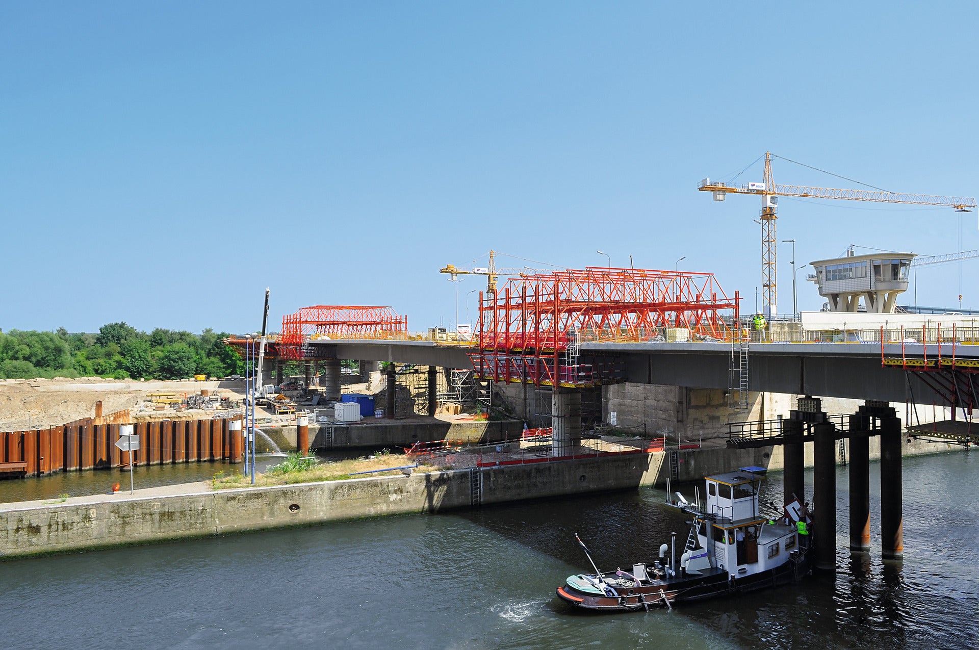 Der Stahlverbundfahrwagen lässt sich optimal an die statischen und geometrischen Randbedingungen anpassen<br/>