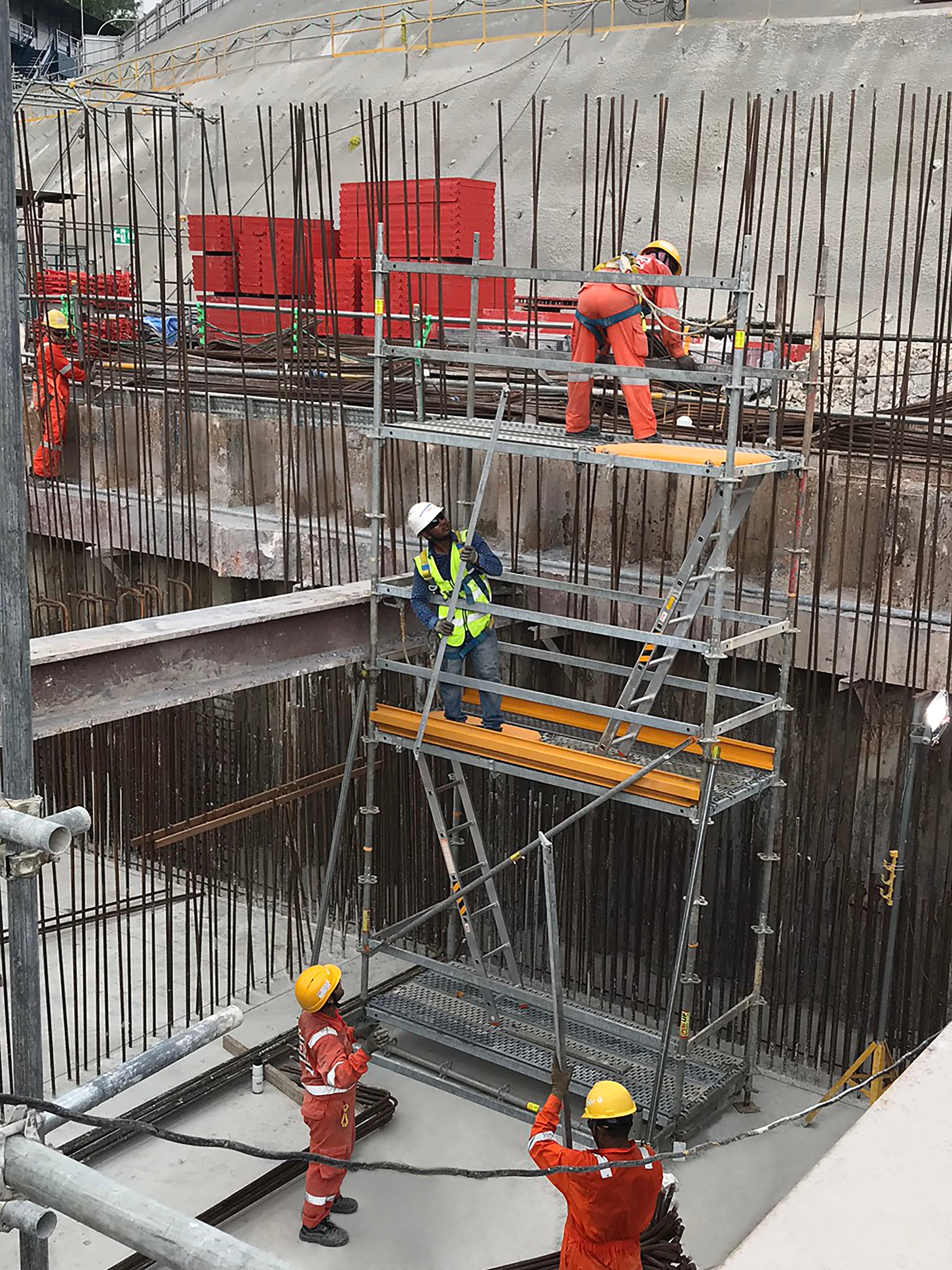 PERI UP for rebar works