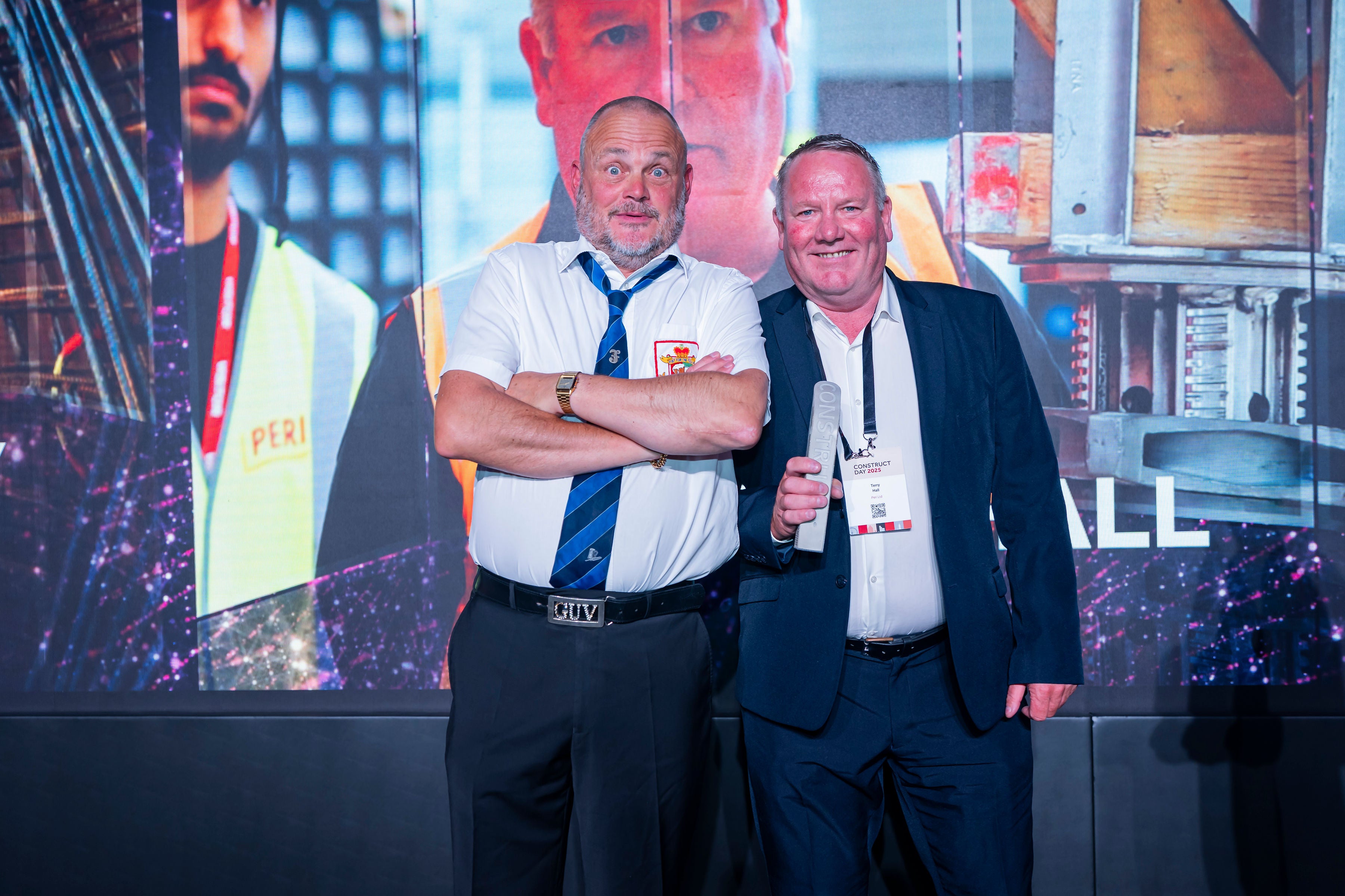 Terry Hall is recognised at CONSTRUCT Day 2025 for pioneering accredited formwork training in the UK construction industry.
