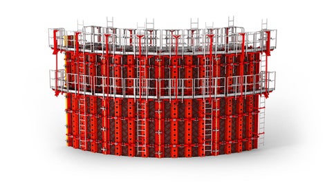 With its adjustable standard panels, RUNDFLEX Plus avoids cost-intensive reassembly or special formwork modifications.<br/><br/>