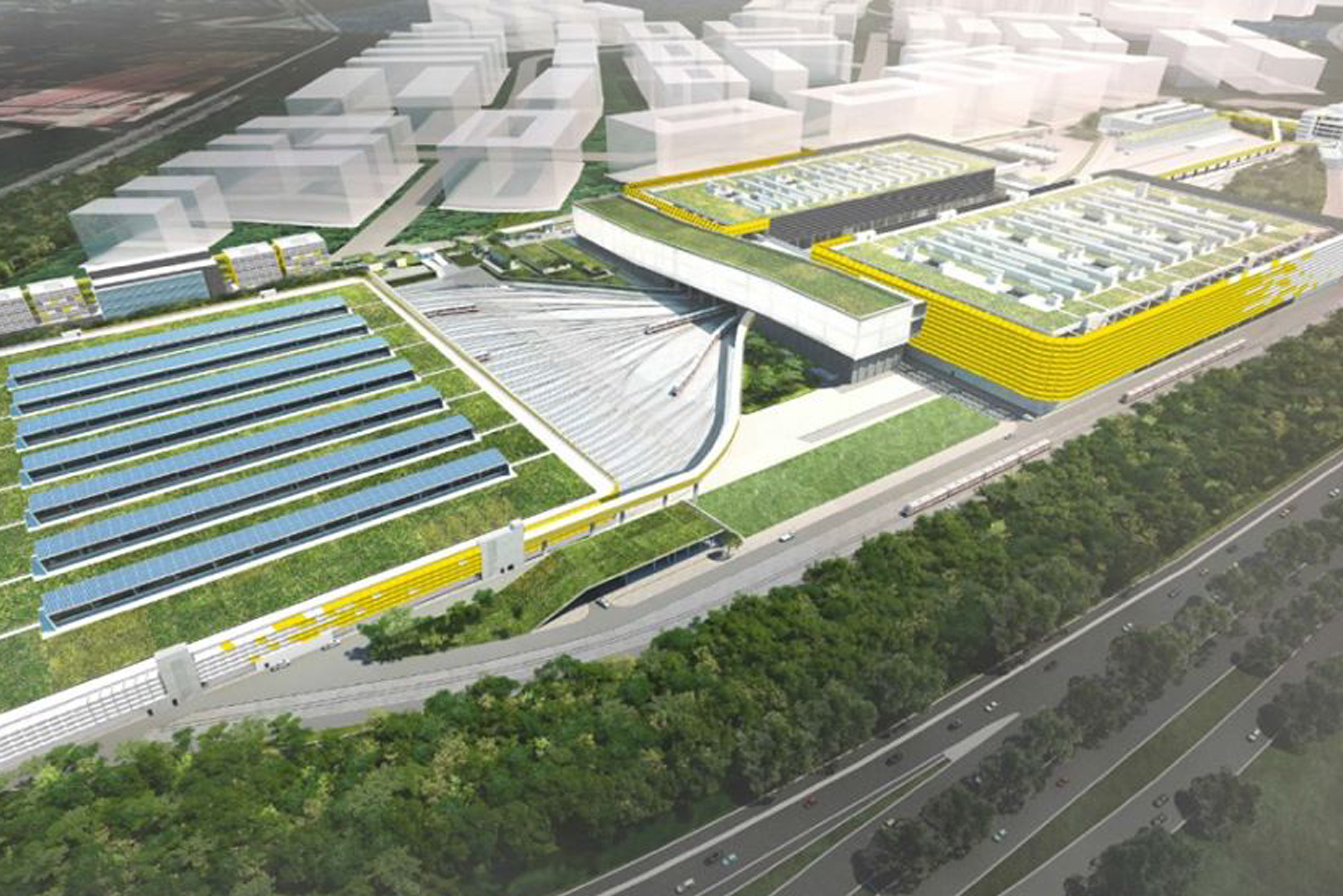 Artist’s impression of Tengah Depot (Image credit: LTA)