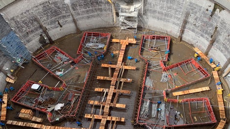 Sistema de encofrado LIWA para Losa de contrapiso del Pozo de Bombeo. 