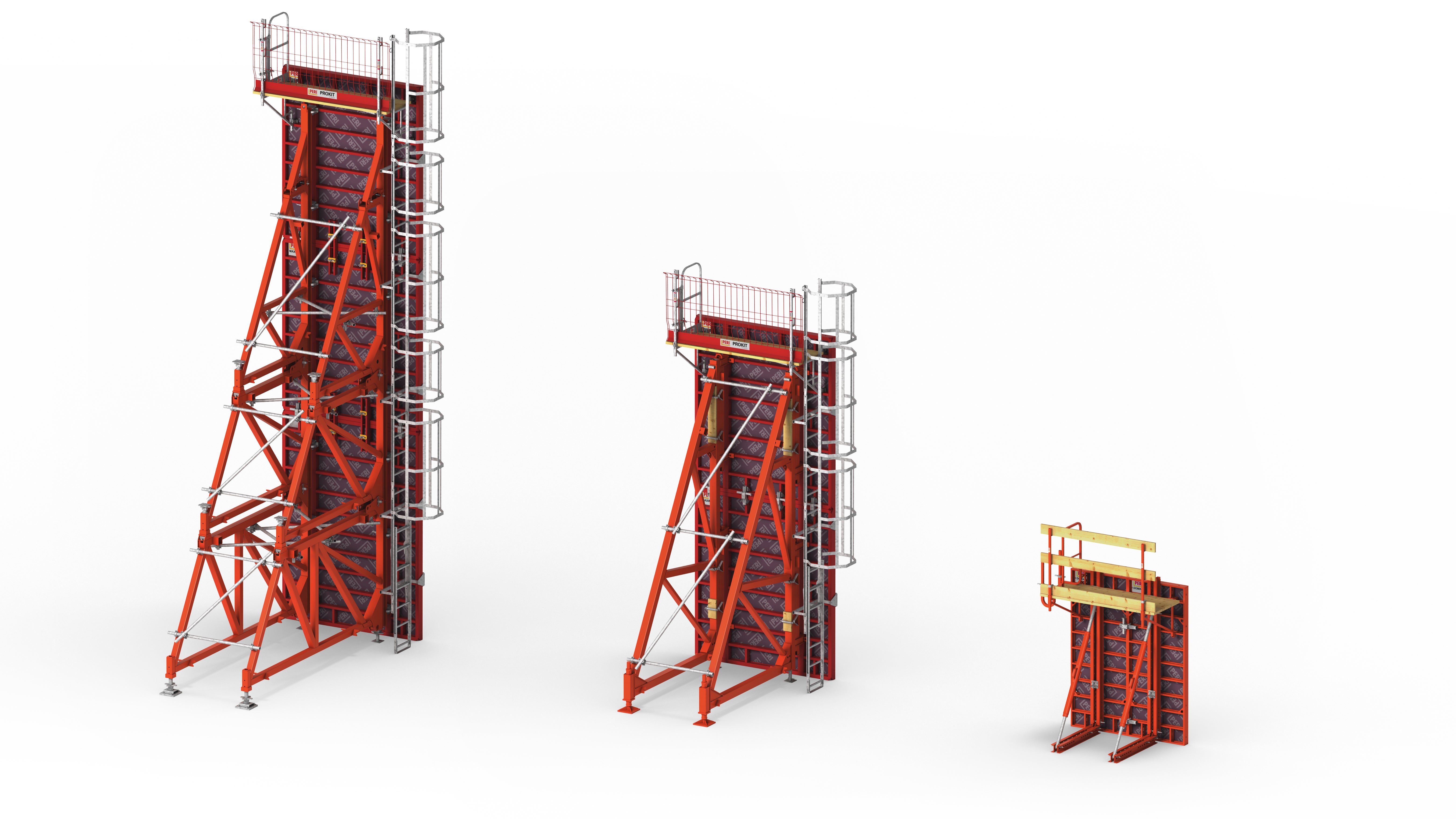Zuverlässiges Betonieren von einhäuptigen Wänden bis 8,75 m Höhe.<br/>