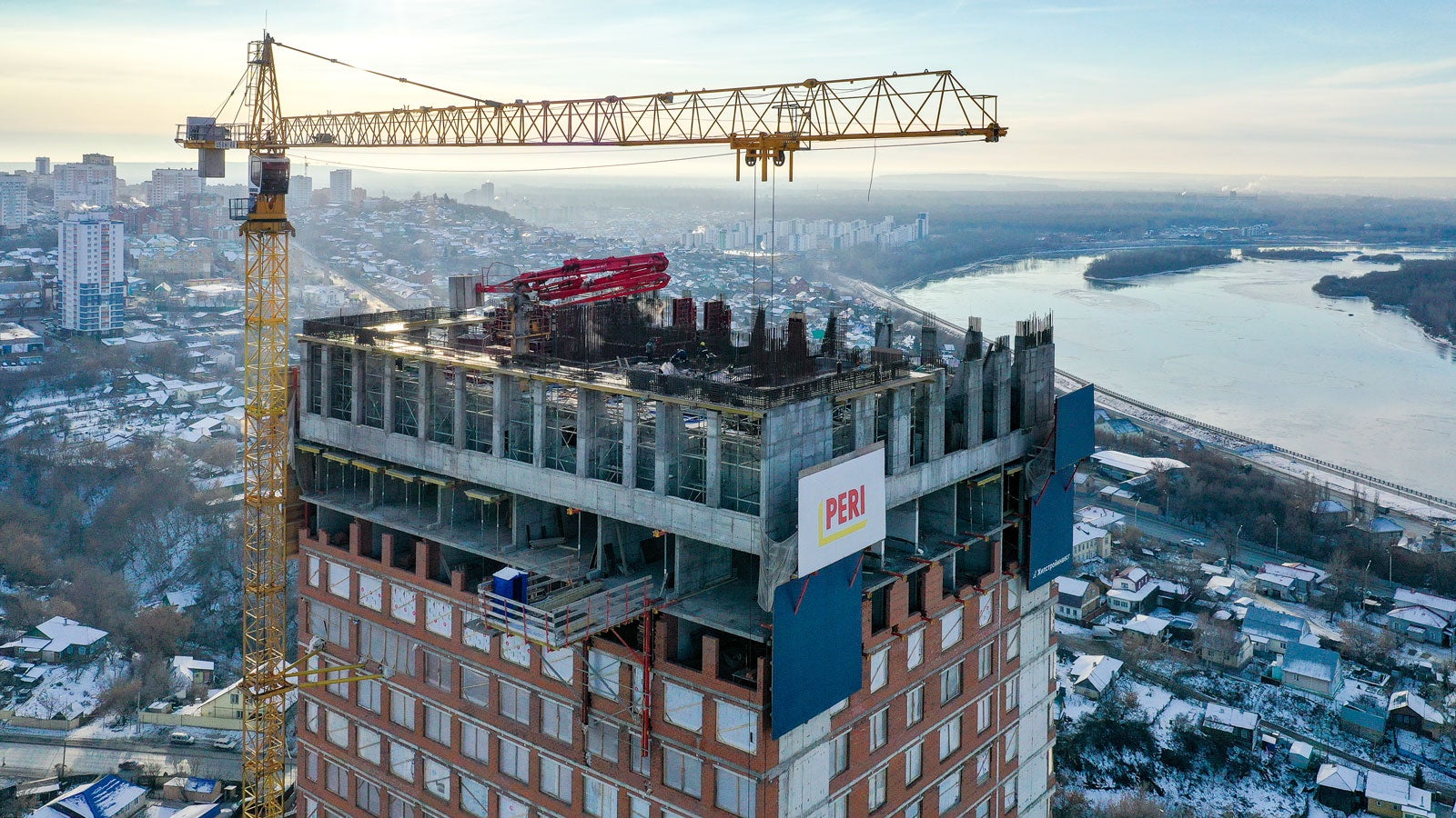 Темп строительства ЖК Символ 6-7 дней на 1 этаж.