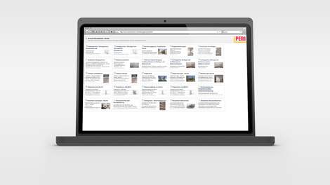 Umfangreiche Ausschreibungstexte für viele PERI UP Gerüstanwendungen