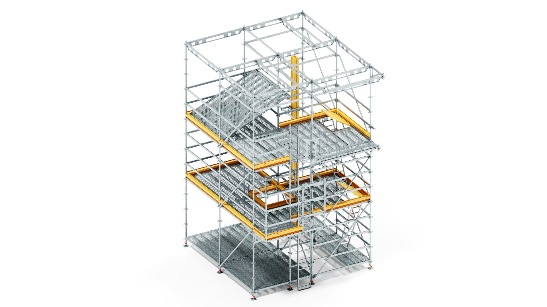 PERI UP Flex обеспечивает высокий уровень безопасности при работе на высоте.
