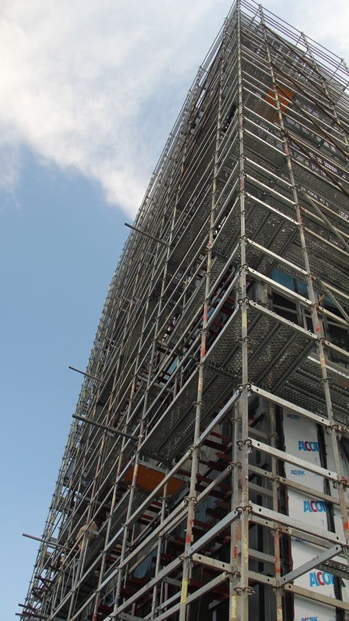 Модернизация фасадов здания инженерно-лабораторного корпуса ОАО "Беларуськалий", г. Солигорск