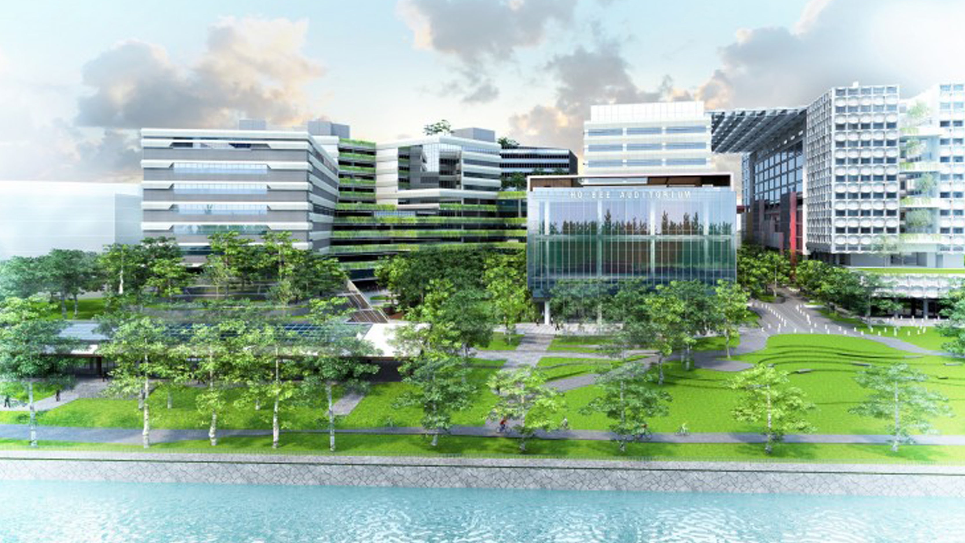 The SIT campus will be by the waterfront, facing Coney Island. Artist impresssion of SIT Punggol Campus (Image credit: SIT)