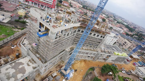 Construction of the Marriot hotel Ikeja