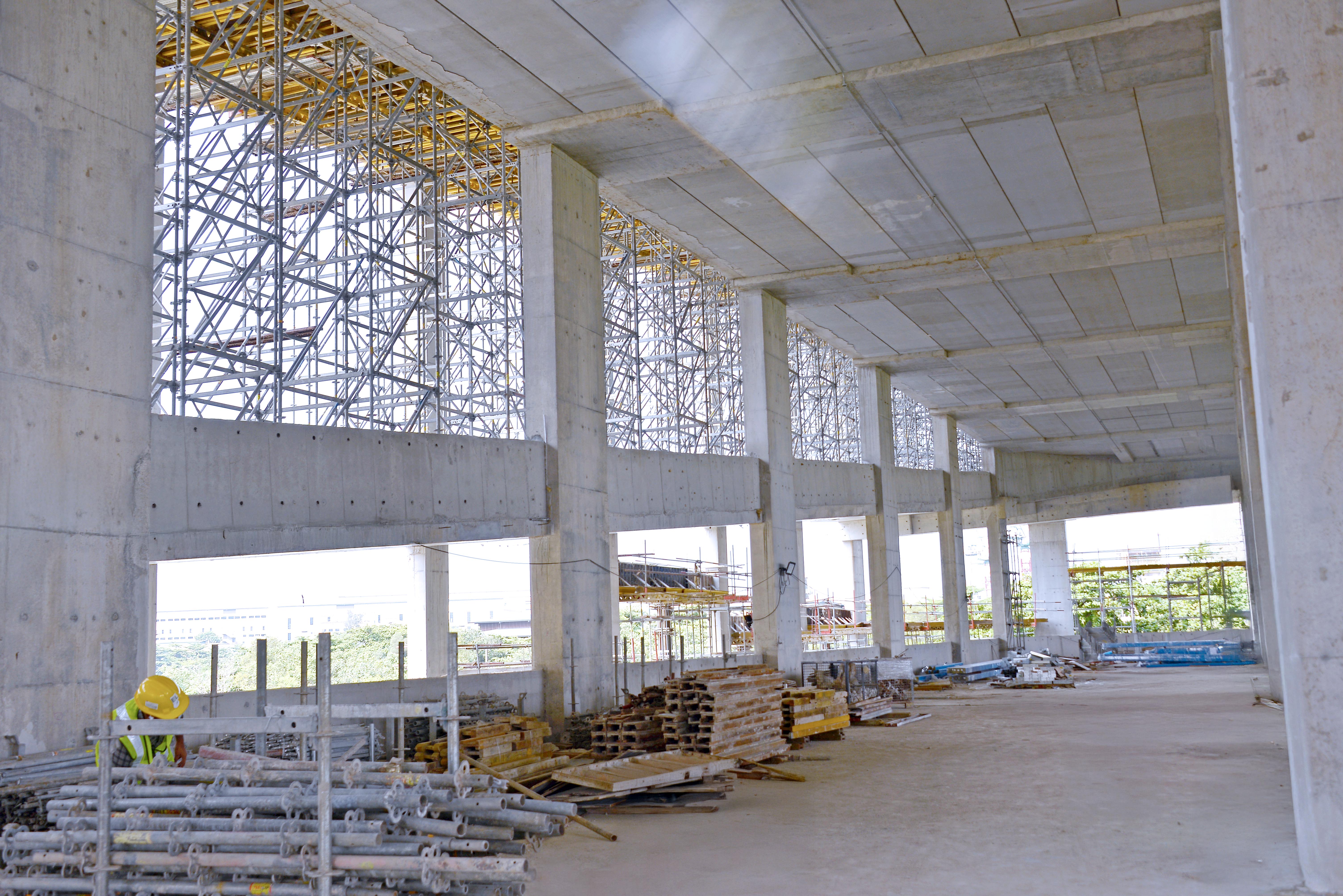 PERI UP Flex Shoring was utilized as shoring for ramp and beam slab