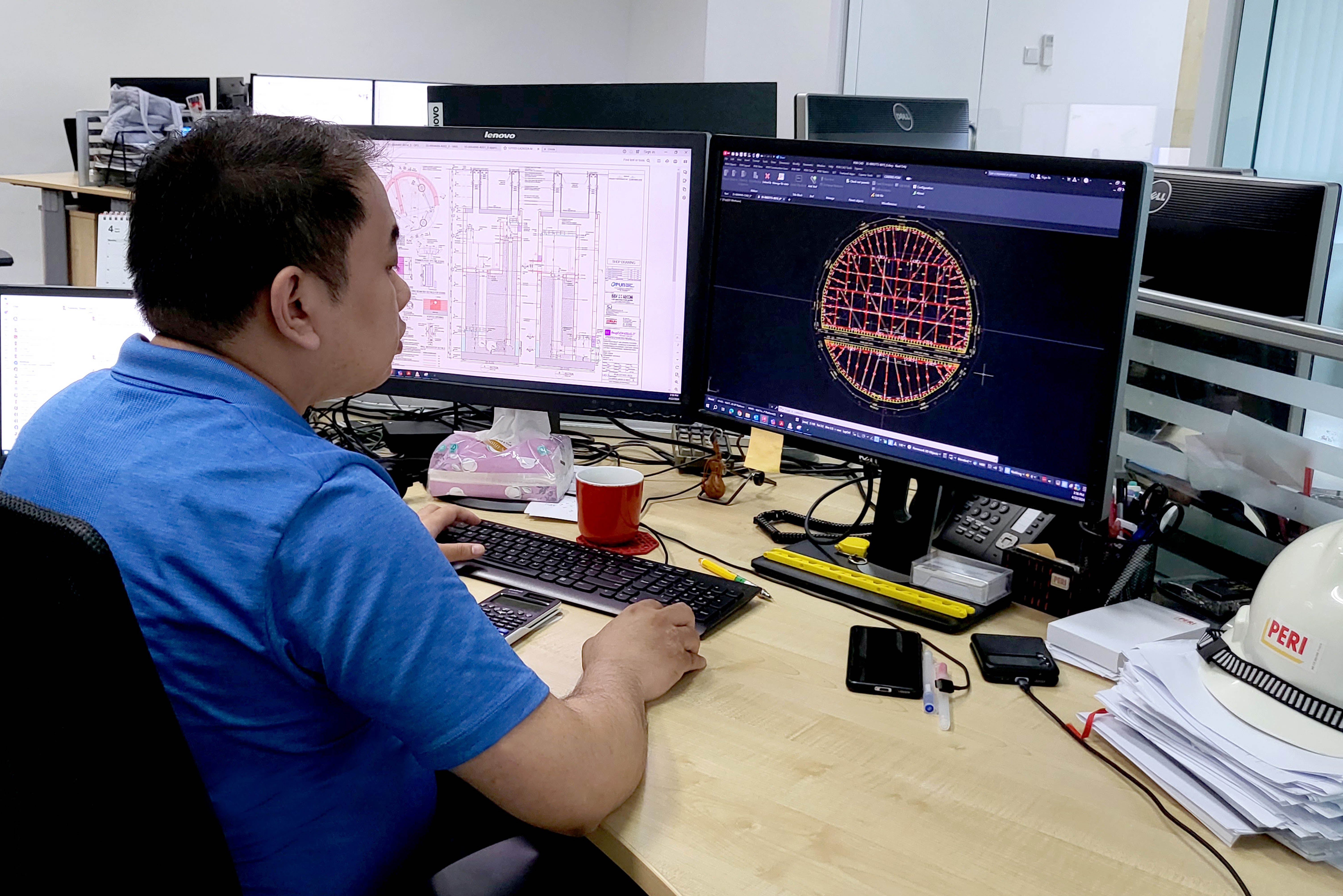 Our senior Design Engineer, Jason Amaquin working on the Link Sewers DTSS2 project