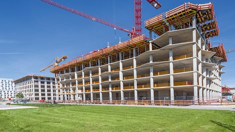 The PERI solutions provided widely visible safety and fast construction progress.