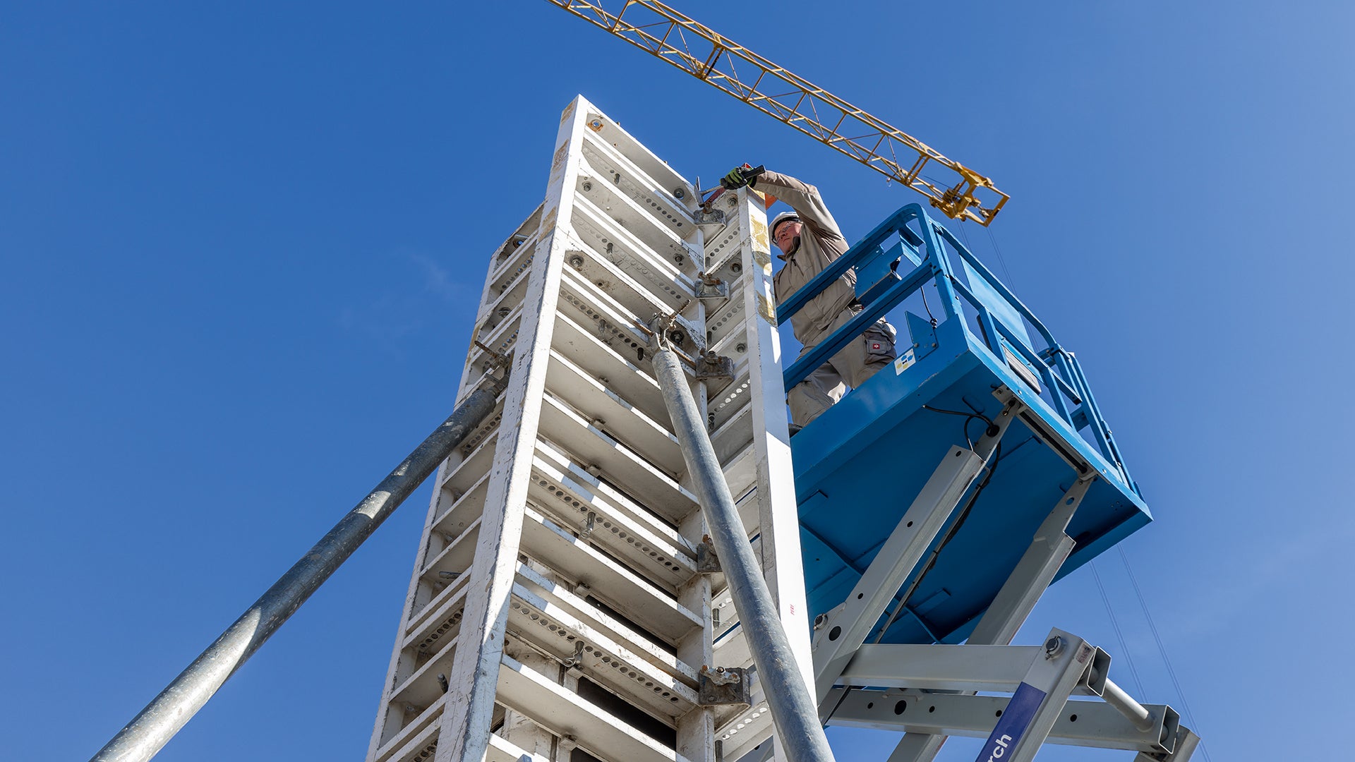 Mithilfe der RAPID Säulenschalung konnten auch die Ortbetonstützen mit höchsten Ansprüchen an die Betonoberfläche hergestellt werden.