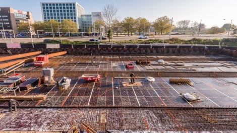 SKYDECK, de aluminium paneelbekisting voor vloeren.<br/>