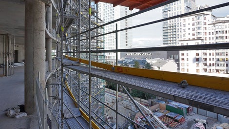 Warsaw Spire - rusztowania