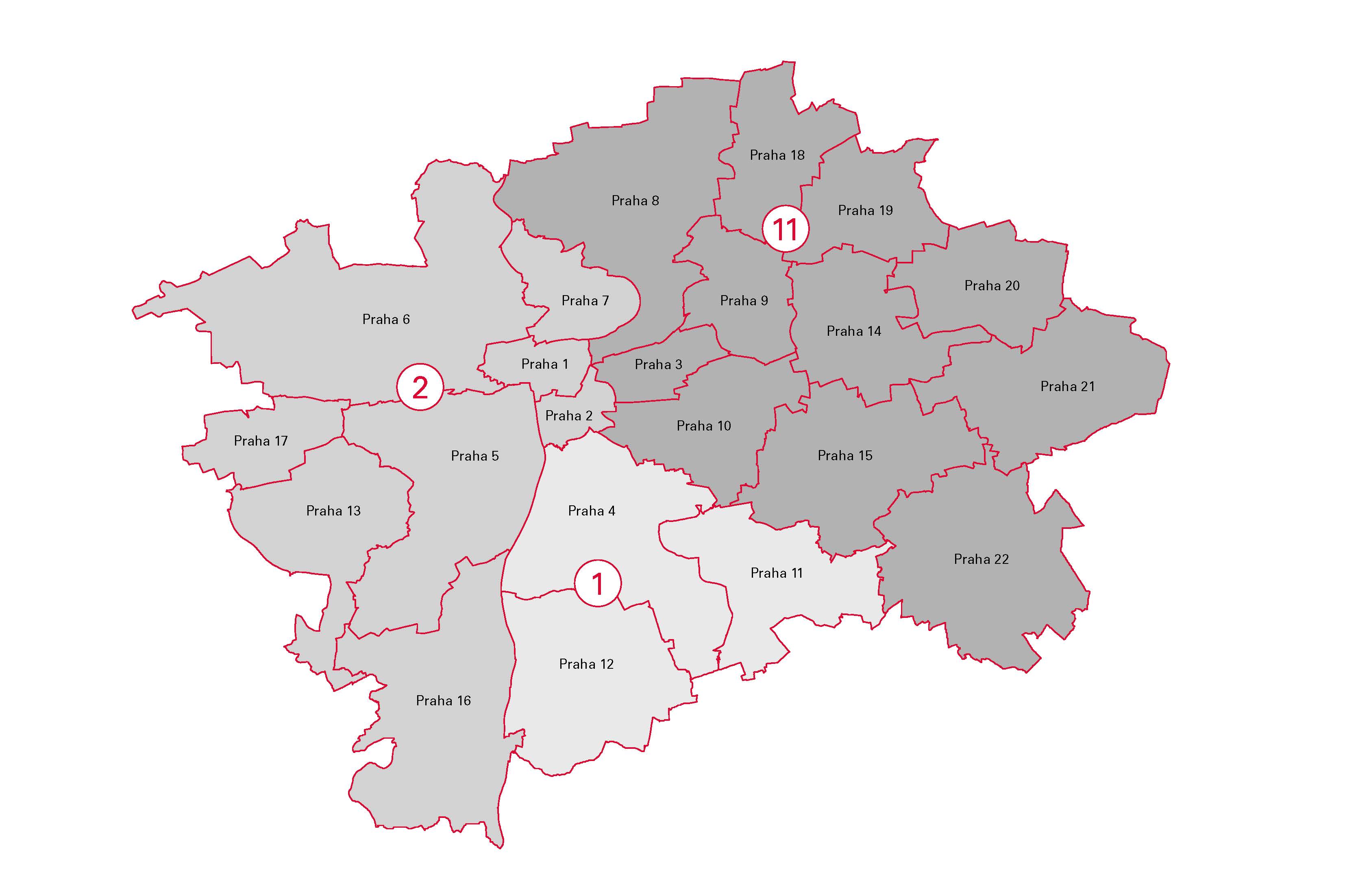 Kontakty bednění rozdělení PRAHA - větší